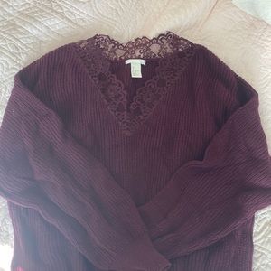 H&M Beautiful Maroon Sweater